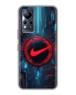 Чохол для Infinix Note 12 з картинкою «Техногенний стиль Nike»
