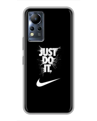 Чохол для Infinix Note 12 з картинкою «Текстовий принт Nike»