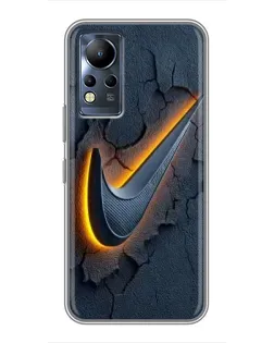 Чохол для Infinix Note 12 з картинкою «Об'ємний логотип Найк»