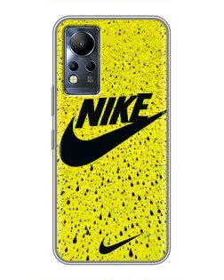 Чохол для Infinix Note 12 з картинкою «Жовтий текстурний Nike»