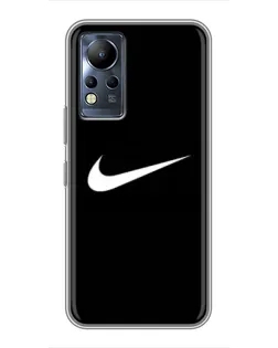 Чехол для Infinix Note 12 с картинкой «Минималистический Найк»