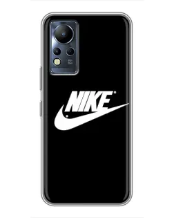 Чехол для Infinix Note 12 с картинкой «Мазки краски Nike»