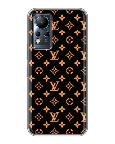 Чохол для Infinix Note 12 з картинкою «Золота монограма LV»