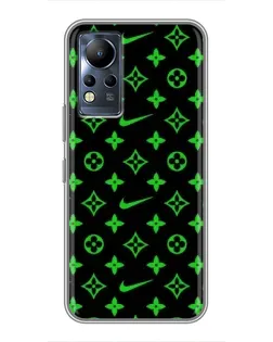 Чохол для Infinix Note 12 з картинкою «Неоновий принт LV»