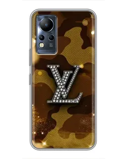 Чохол для Infinix Note 12 з картинкою «Камуфляжний Louis Vuitton»