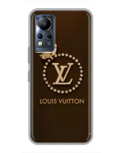 Чохол для Infinix Note 12 з картинкою «LV — золота печатка»