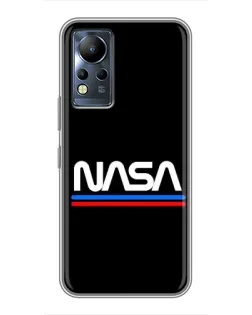 Чохол для Infinix Note 12 з картинкою «NASA — класика Red Blue»