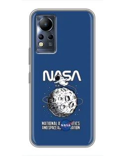 Чохол для Infinix Note 12 з картинкою «NASA — місячна місія»