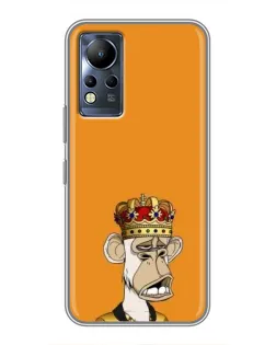 Чохол для Infinix Note 12 з картинкою «Золота мавпа Bored Ape»