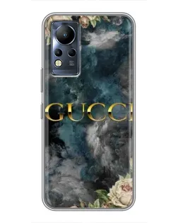 Чохол для Infinix Note 12 з картинкою «Абстрактні квіти Gucci» Чохол для Infinix Note 12 з картинкою «Абстрактні квіти Gucci»