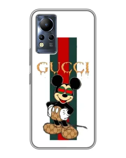 Чохол для Infinix Note 12 з картинкою «Міккі Маус Gucci — смуги» Чохол для Infinix Note 12 з картинкою «Міккі Маус Gucci — смуги»