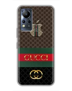 Чохол для Infinix Note 12 з картинкою «Gucci — брендований десерт» Чохол для Infinix Note 12 з картинкою «Gucci — брендований десерт»