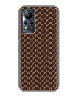 Чохол для Infinix Note 12 з картинкою «Gucci — шоколадна сітка» Чохол для Infinix Note 12 з картинкою «Gucci — шоколадна сітка»