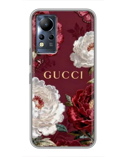 Чохол для Infinix Note 12 з картинкою «Gucci — бордові троянди» Чохол для Infinix Note 12 з картинкою «Gucci — бордові троянди»