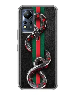Чохол для Infinix Note 12 з картинкою «Gucci — змія на смузі» Чохол для Infinix Note 12 з картинкою «Gucci — змія на смузі»