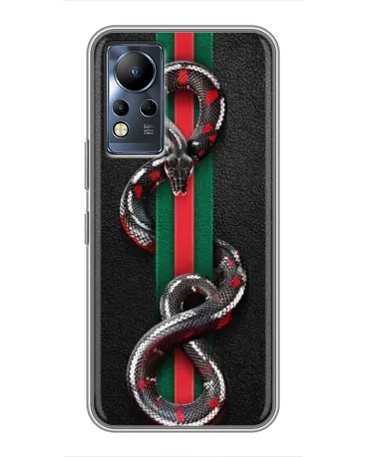 Чехол для Infinix Note 12 с картинкой «Gucci — змея на полосе» Чехол для Infinix Note 12 с картинкой «Gucci — змея на полосе»