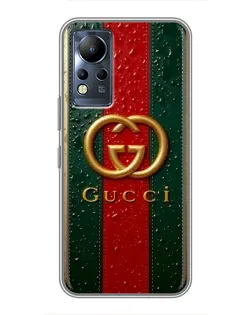 Чохол для Infinix Note 12 з картинкою «Gucci — фірмова смуга та золото» Чохол для Infinix Note 12 з картинкою «Gucci — фірмова смуга та золото»