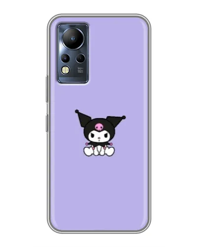 Чехол для Infinix Note 12 с картинкой «Kuromi — фиолетовый минимализм»