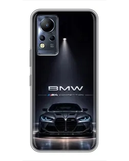 Чохол для Infinix Note 12 з картинкою «BMW крізь нічне місто» Чохол для Infinix Note 12 з картинкою «BMW крізь нічне місто»