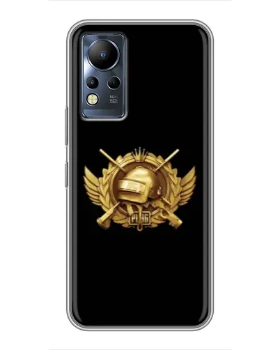 Чехол для Infinix Note 12 с картинкой «PUBG — оранжевый градиент»