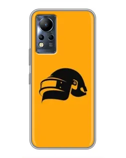 Чехол для Infinix Note 12 с картинкой «PUBG — золотой шлем»