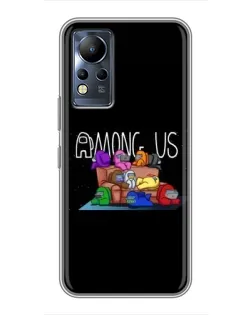 Чохол для Infinix Note 12 з картинкою «Логотип Among Us»