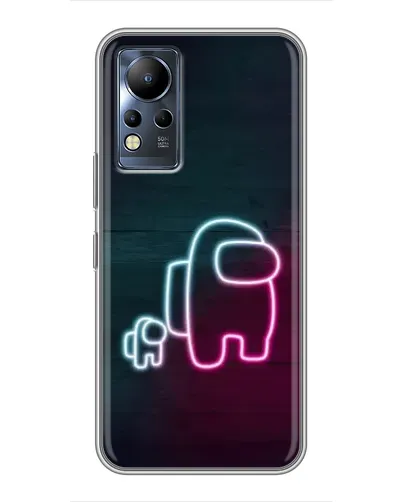 Чехол для Infinix Note 12 с картинкой «Among Us неон-арт» Чехол для Infinix Note 12 с картинкой «Among Us неон-арт»