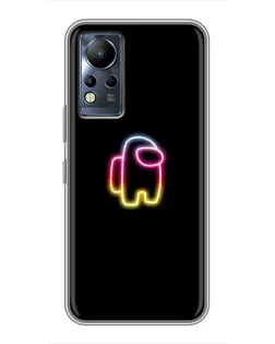 Чехол для Infinix Note 12 с картинкой «Among Us градиент»