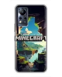 Чохол для Infinix Note 12 з картинкою «Печера Майнкрафт»