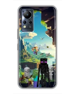 Чохол для Infinix Note 12 з картинкою «Ендермен у лісі»