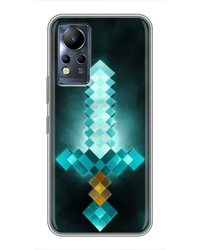 Чохол для Infinix Note 12 з картинкою «Алмазний меч неон» Чохол для Infinix Note 12 з картинкою «Алмазний меч неон»