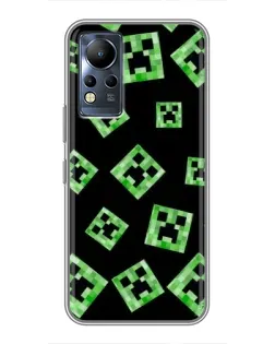 Чохол для Infinix Note 12 з картинкою «Паттерн з кріперами»