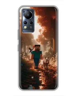 Чохол для Infinix Note 12 з картинкою «Стів у лісі»