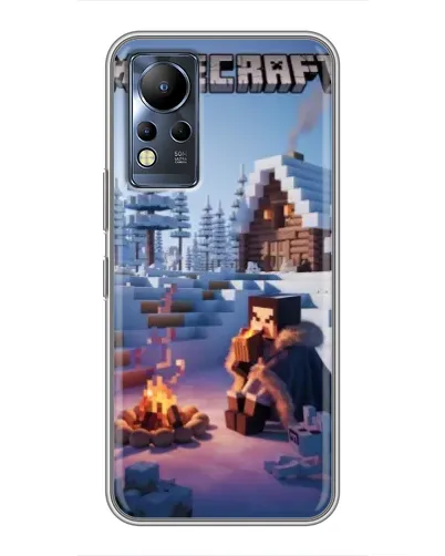 Чохол для Infinix Note 12 з картинкою «Зимовий Minecraft» Чохол для Infinix Note 12 з картинкою «Зимовий Minecraft»