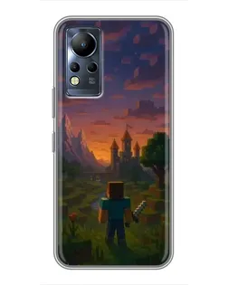 Чохол для Infinix Note 12 з картинкою «Стів біля вежі»