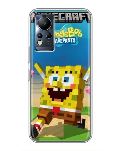 Чехол для Infinix Note 12 с картинкой «Губка Боб Minecraft» Чехол для Infinix Note 12 с картинкой «Губка Боб Minecraft»