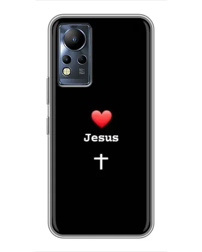 Чехол для Infinix Note 12 с картинкой «Сердце - Jesus» Чехол для Infinix Note 12 с картинкой «Сердце - Jesus»