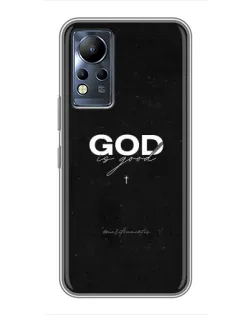 Чехол для Infinix Note 12 с картинкой «GOD — Бог над всем»