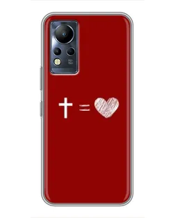 Чехол для Infinix Note 12 с картинкой «Уравнение любви»