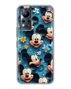 Чохол для Infinix Note 12 з картинкою «Паттерн Міккі та Мінні»