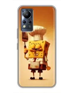 Чохол для Infinix Note 12 з картинкою «Губка Боб кухар»