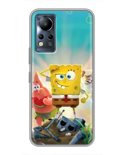 Чохол для Infinix Note 12 з картинкою «Спанч Боб переможець»