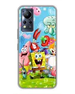 Чохол для Infinix Note 12 з картинкою «Губка Боб та друзі» Чохол для Infinix Note 12 з картинкою «Губка Боб та друзі»