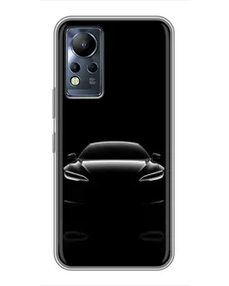 Чохол для Infinix Note 12 з картинкою «Силует Tesla Night»