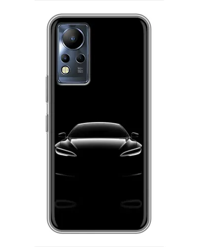 Чохол для Infinix Note 12 з картинкою «Силует Tesla Night»