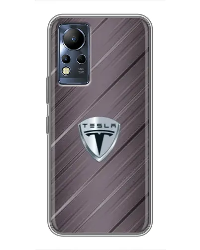 Чохол для Infinix Note 12 з картинкою «Металева текстура Tesla»