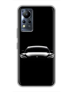 Чохол для Infinix Note 12 з картинкою «Фари Tesla Night»