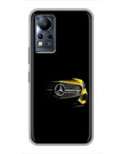 Чехол для Infinix Note 12 с картинкой «Mercedes — ретро стиль»