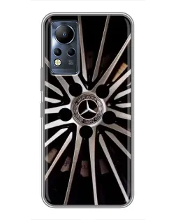Чехол для Infinix Note 12 с картинкой «Диск Mercedes»