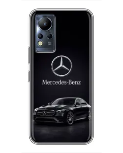 Чехол для Infinix Note 12 с картинкой «Mercedes — решетка радиатора»